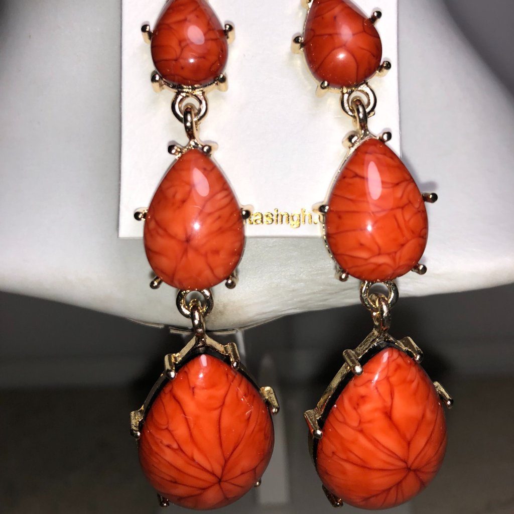 Amrita Coral Dangle Earrings 40$